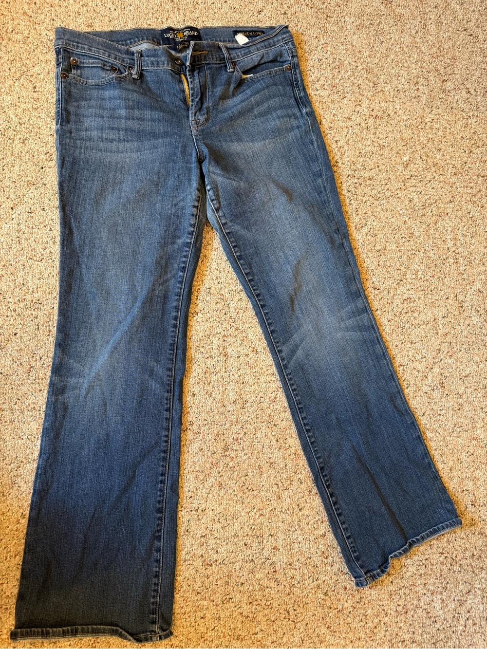 Lucky Brand Medium Blue Flare Jeans size 12/31 Regular